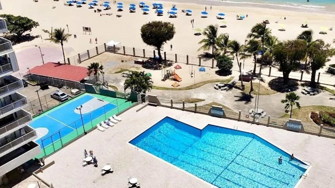아파트 Kasa Seaview At Coral Beach Beachfront Pool 산후안